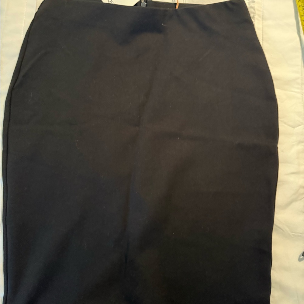 NWT New Ultra Stretch Pencil Skirt Ponte Black Medium - Picture 5 of 8